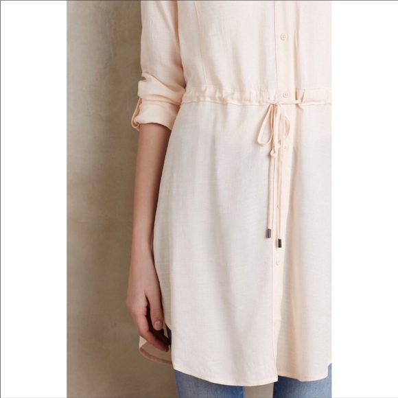 HD in Paris Anthropologie Carmina Tunic in Blush - Picture 2 of 8